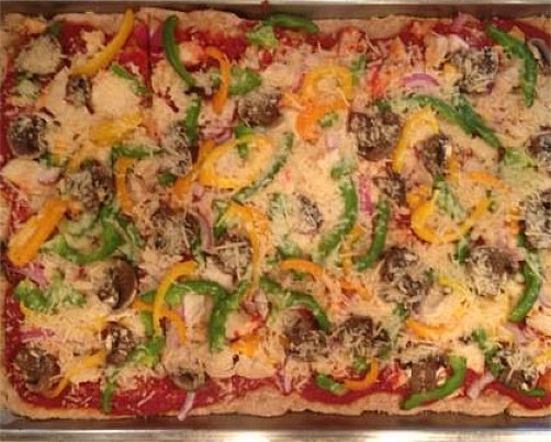 Read more about the article Chicken Veggy Parmesan Spelt Pizza